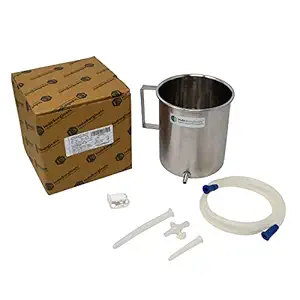 IS IndoSurgicals Stainless Steel Enema Kit, DELUXE QUALITY (1 Quart)