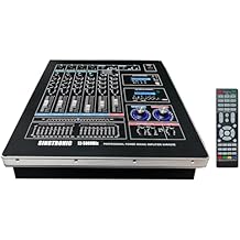خلاط وحدة تحكم الكاريوكي الاحترافي Singtronic KJ-5000Mix | HDMI ARC، بصري، بلوتوث، تسجيل USB، معادل صوت 8 نطاقات، مضاد للتغذية الراجعة، معالج BBE DSP، خلاط DJ/KJ قابل للتركيب على الرف