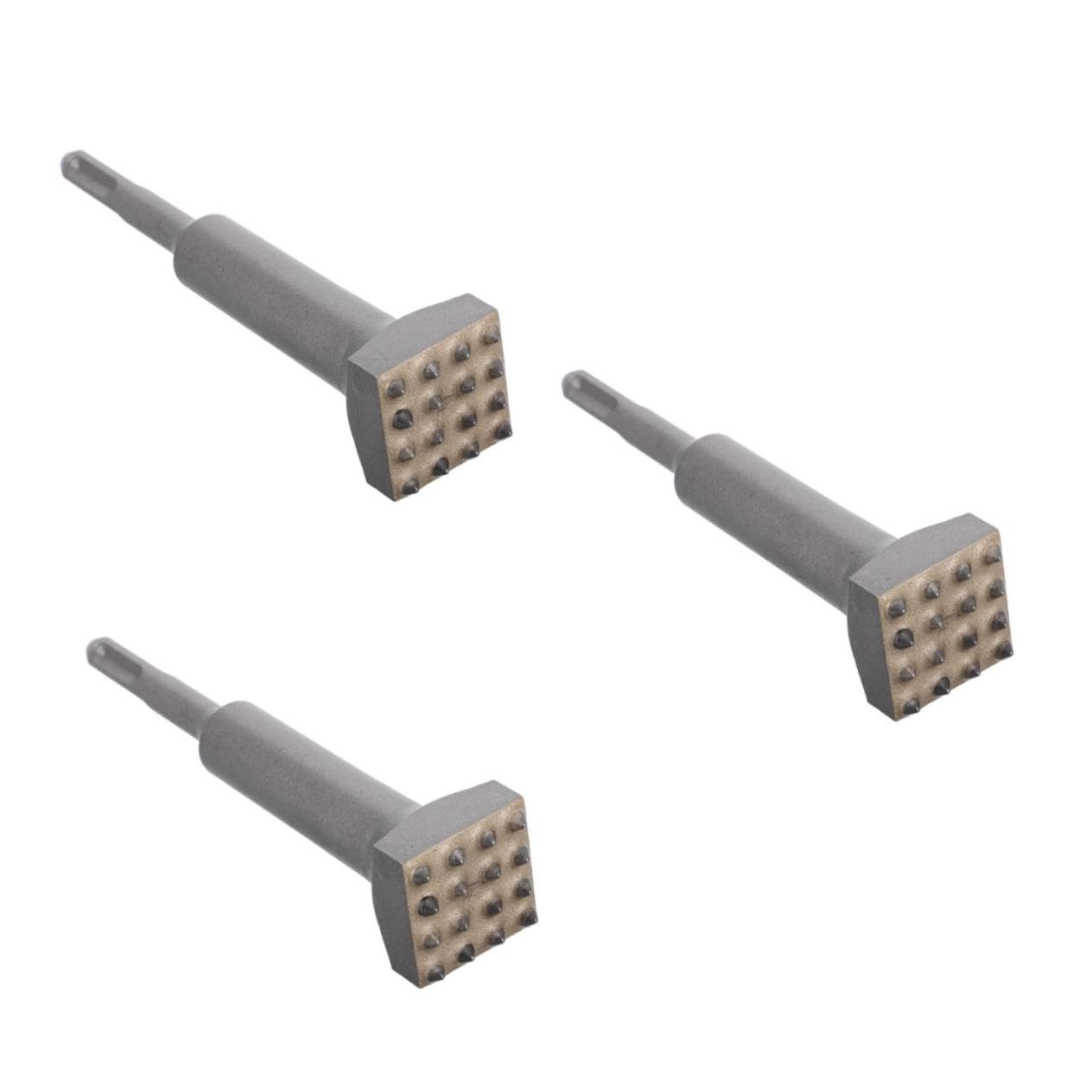 Homoyoyo 3 Pezzi Scalpello Elettrico per Martello con Denti Utensile per Irruvidimento Superficiale Muro Calcestruzzo Doppia Funzione Martello e Scalpello per Piastrelle Strumento Robusto e