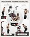 GOIMU LAT Pulldown Machines, LAT Row Cable Machine, LAT Tower with Additional Pulley Cable, High & Low Pulley Stations(Red)