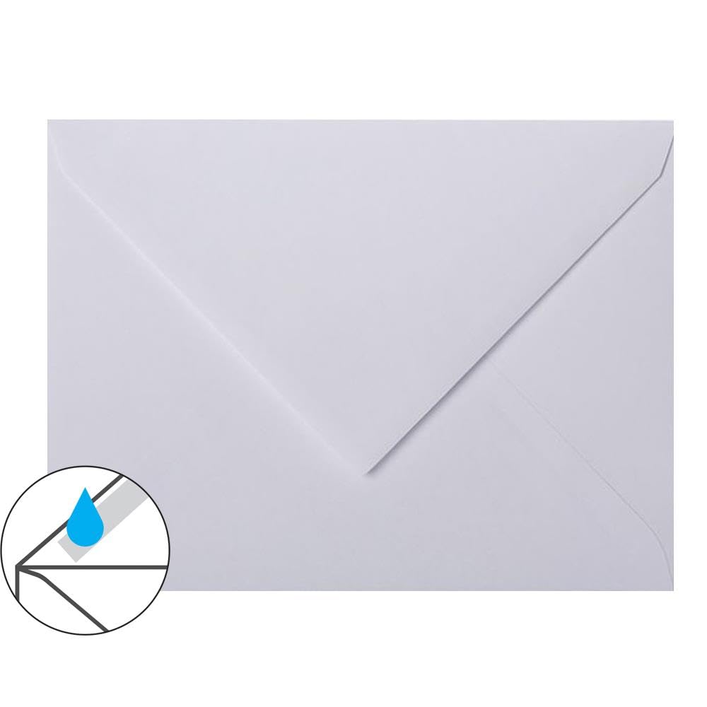 500 sobres DIN C5 – (162 x 229 mm), papel de 120 g, para ocasiones especiales, color morado y azul