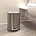 iTouchless 5 Liter / 1.32 Gallon SoftStep Bathroom Trash Can with Lid & AbsorbX Deodorizer – Stainless Steel Wastebasket with Removable Inner Bucket, Space-Saving for Home, Office, Cubicle, Bedroom