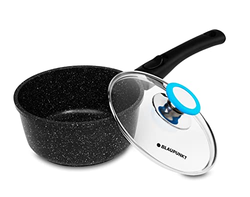 BLAUPUNKT Berlin casserole 20cm Manche Amovible Fonte Aluminium Revêtement Greblon type pierre Couvercle en verre induction Garantie 5Ans