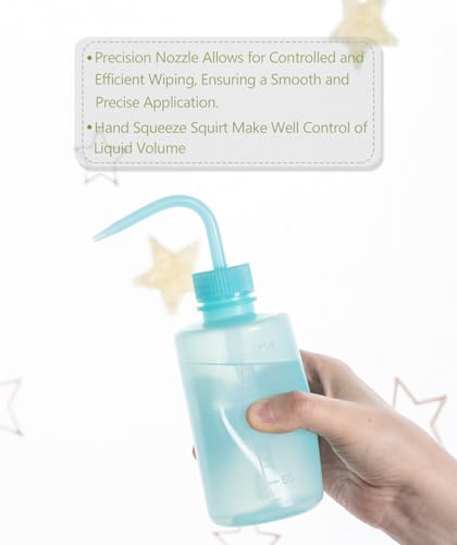 image for Melphoe Tattoo Wash Bottle Squeeze, 2Pcs 250ml Water Squirt Bottle Suc