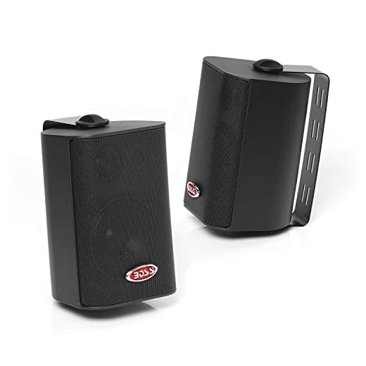 BOSS Audio Systems MR4.3B 200 Watt Per Pair, 4 Inch, Full Range, 3 Way Weatherproof Marine Speakers Sold in Pairs