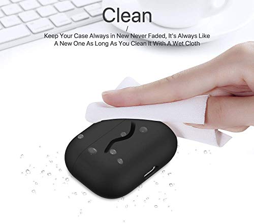 Liquid Hybrid Hoesje Compatibel met AirPods Pro hoes Case, Beschermende Siliconenhoes ondersteuning voor draadloos… - Afbeelding 5