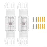 Gdfnmogo Riss-Messgerät zur Wandrissmessung mit 2 Sets Tell-Tale Monitore, 10 x 3 x 0,9 cm Acryl-Skala, ± 1 mm Skala, inklusive Schrauben und Aufzeichnungsblättern