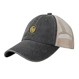 ORHFHVW Gorra de béisbol GD. Looking Records Sombrero de Playa Cowboy Mesh Sombrero de Caballo Outlet de Playa para Mujer 2024 Regalo de cumpleaños para Hombre