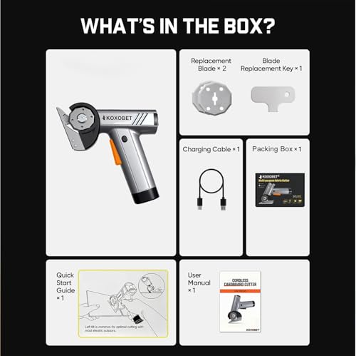 2026 Upgrade 4.2V Cordless Cutting Tool, Cardboard Cutter with LED Display - image 9