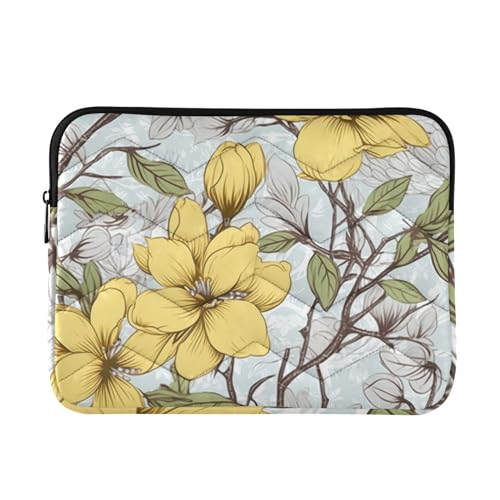 Funda para portátil 13-14 pulgadas con protección amarilla