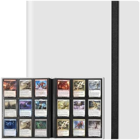 9 Pocket Trading Card Album Folder, 20 Side Loading Pages with 36...