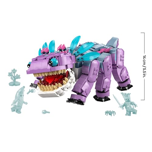 LEGO Fortnite Klombo Gaming Spielzeug - Spielset mit Minifiguren - Dinofigur mit Inselabenteuer-Schali und ORO auf Klombos Rücken - Gamer Geschenk für Jungen, Mädchen und Fans ab 10 Jahren - 77077