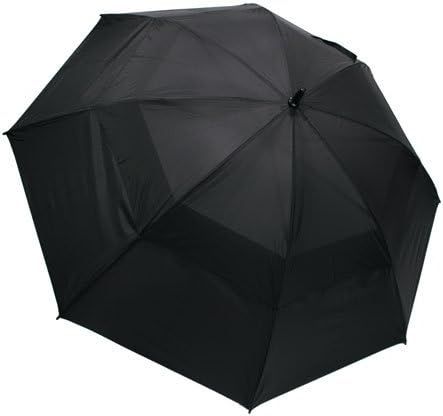 ergonomad windproof vented double canopy travel umbrella