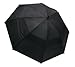 ProActive Sports 62â€ Wind-Cheater Vented Double Canopy Windproof Golf Umbrella (Solid Black)