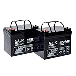 SLK Power Mobility Scooter AGM Battery Pair of 2 x 12v 36ah Reliable And long Lasting Replacement Batteries For Electric Scooters And Wheelchairs