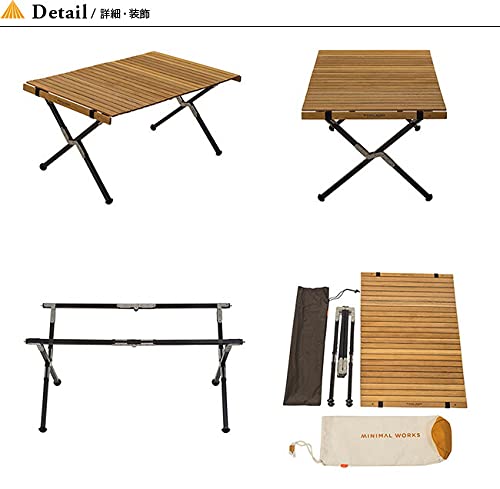 ミニマルワークス モカロールテーブルパンパスプレミアム　ウォールナット　キャンプ MINIMAL WORKS (ミニマルワークス)MOCHA ROLL TABLE PREMIUM