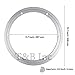 TamBee 350mm Lazy Susan 14 Inch Aluminum Bearing Metal Rotating Turntable Bearings Swivel Plate Hardware for Dining-Table