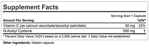 Andrew Lessman Nac-500 N-Acetyl Cysteine 360 Capsules – Helps Combat Daily Onslaught Of Damaging Free Radicals, Protects Brain, Heart, Lungs, Liver And Kidneys. Detoxifying Anti-Oxidant. No Additives #TOP1