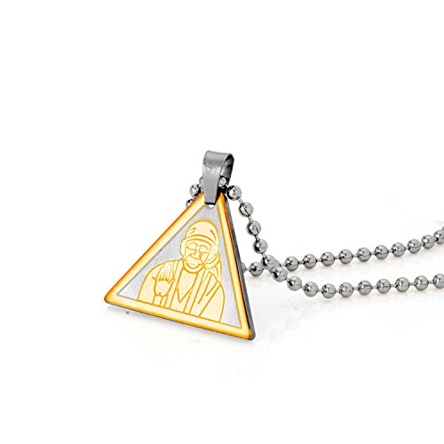 Sai Baba Dual Tone Pendant, Spiritual Gift