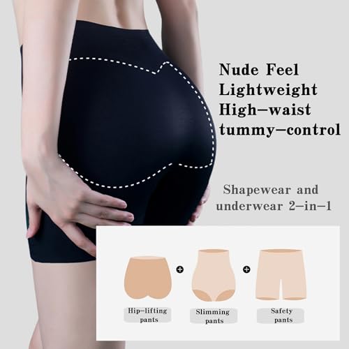 Silk Panties for Women High-Waist Ice Silk Underwear With Tummy-Control Hip-Lifting, Panty Faja Fresca Y Transpirable 3 En 14