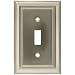 BRAINERD 64209 Architectural Single Toggle Switch Wall Plate / Switch Plate / Cover satin nickel