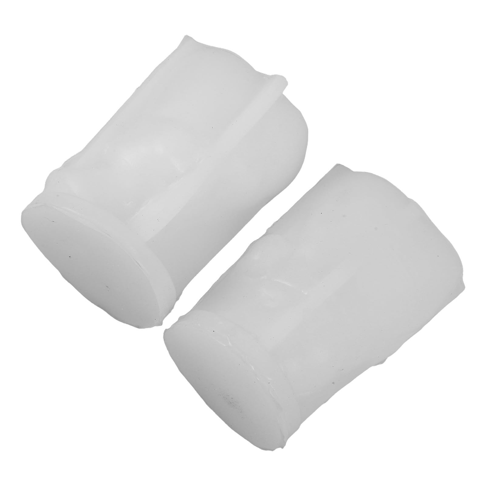 8 Pezzi Stampo Candela Pupazzo di Neve Natalizio in Silicone Bianco