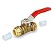 Pushlock UPBV12 1/2 Inch Push X Push Ball Valve for Push-Fit Valve, Full Port Ball Valve Design with Single Lever Heavy Duty Rust Resistant Handle, Forged Brass Construction