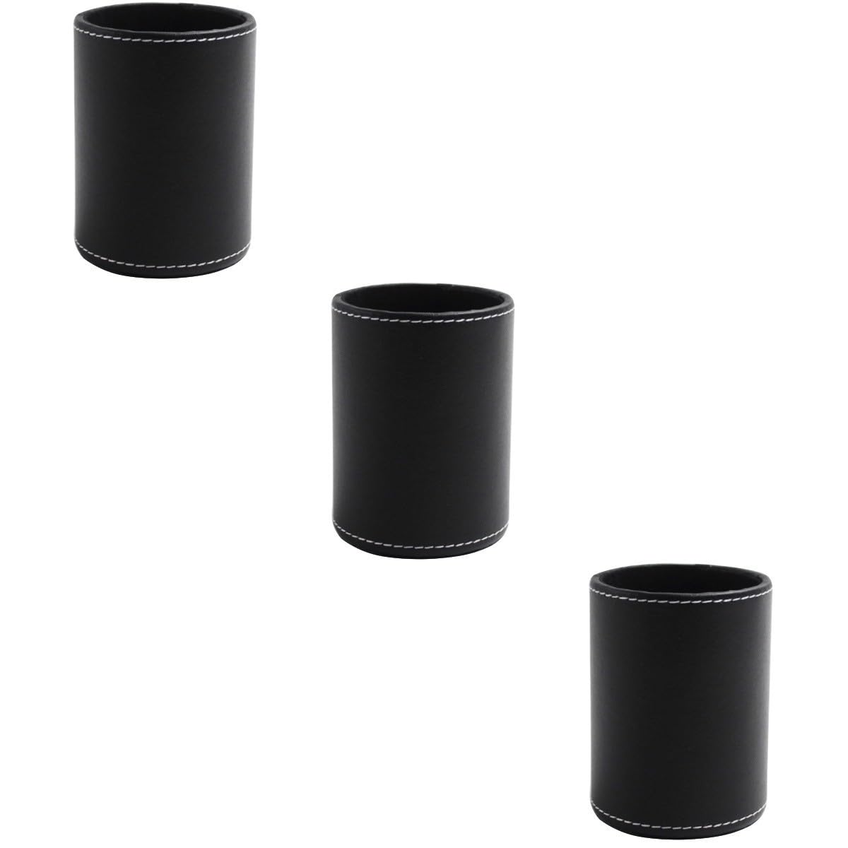 NUOBESTY 3pezzi Portapenne Pu Per e Accessori Scrivania Design Per e Casa Organizzatore e Resistente Per Cancelleria e Make-up