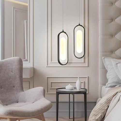 Suspension LED géométrique moderne 12W à intensité variable pour salon - 4