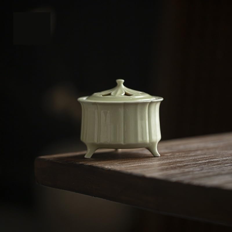 Akcesoria do medytacji Antyczny zielony kadzielnica szkliwiona Ceramiczne kadzidło