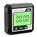Abizarch Digital Angle Finder Magnetic Angle Gauge LCD Digital Level tool Protractor Inclinometer Level Box Backlit Portable Angle Measurement Tool Battery Operated (black+white) (Black+white)
