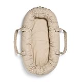 Elodie Details Babynest Kuschelnest Tragbare Babynestchen Neugeborene Kokon für Babys und Säuglinge, Waschbare Reisebett Baby Nestchen 100% Baumwoll 78x45 cm – Tender Taupe