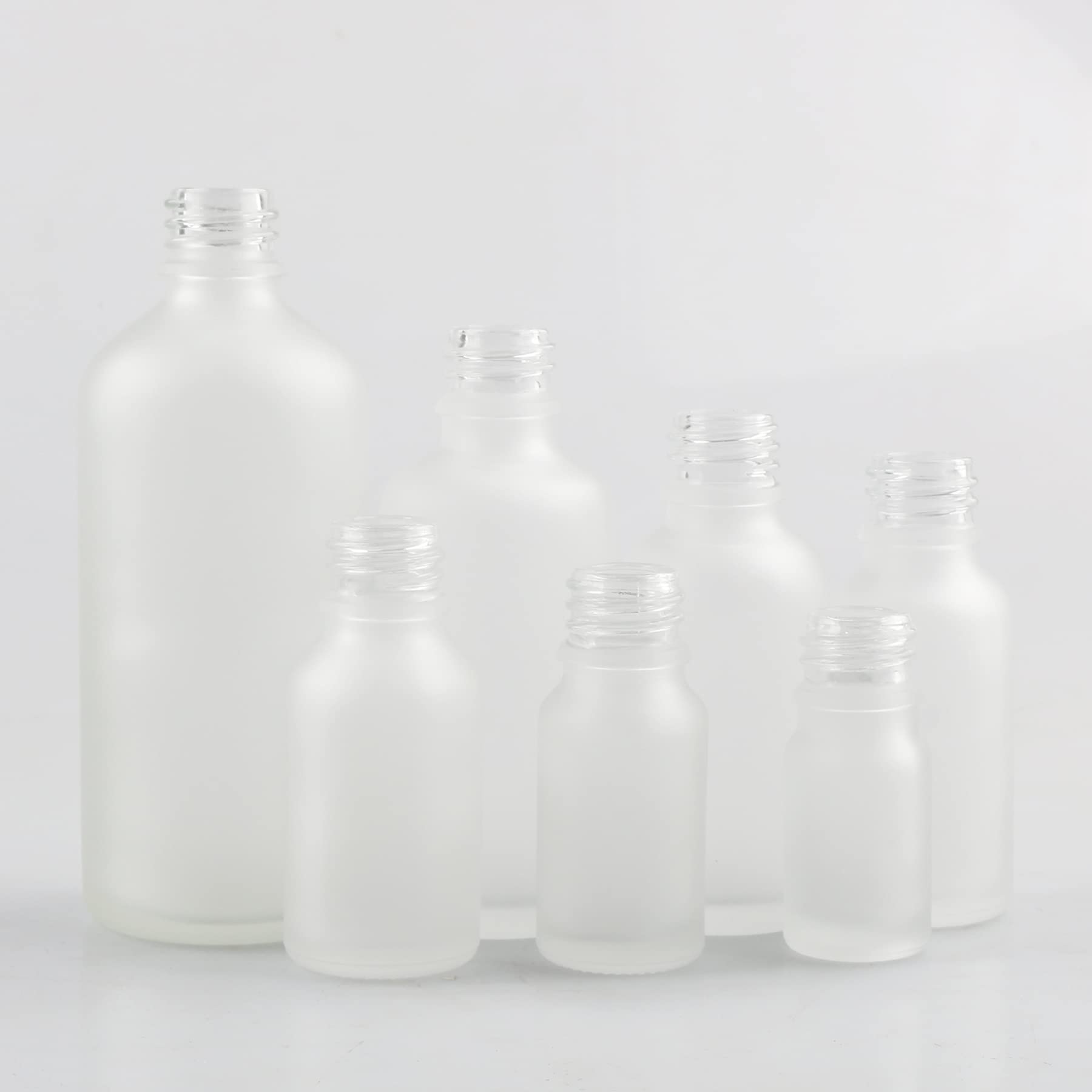 24 Stück 100 ml Leere Matt Transparent glasflasche Tropfflasche Pipettenflaschen mit Glaspipette, 100ml Glasflasche mit Tropfpipette mit Gold Schraubverschluss für ätherische Öle, Parfüm Öle