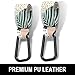 Gukeniu Baby Stroller Hooks for Hanging Bags, Universal Stroller Clips Accessories, Mommy Hook for Diaper Bag, Shopping Cart, Purse, Backpack - 2 Pack, Abstract Leaf