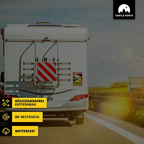 3er Set Wohnmobil Toter Winkel Aufkleber (17 x 25 cm) - Verpflichtend für Frankreich - Angles Morts für Bus