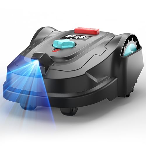 Image of M800Plus Robot Lawn Mower - GPS Navigation, Wire-Free Boundary, Smart App Control, Rain Sensor, Auto Return & OTA Updates (1 /5 Acre Coverage), Obstacle Avoidance, Adjustable Cutting Height