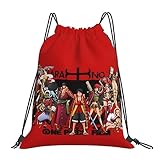 [COOLEAD] ワンピース ジムサック ナップサック プールバッグ バッグ 大容量 収納便利 軽量 おしゃれ 水泳 部活 運動 遠足 旅行 人気 アニメ グッズ キャラクター CV19