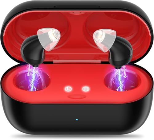 Hearing Aids, Rechargeable Digital Hearing Aids for Seniors, Noise Cancelling