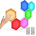 Pannelli LED RGB, Luci Esagonali LED Parete, Controllo Touch Fai da te Gaming accessori stanza, Luce Notturna Adatto per Feste/Sale Giochi/Camera dei bambini (6 Pezzi)