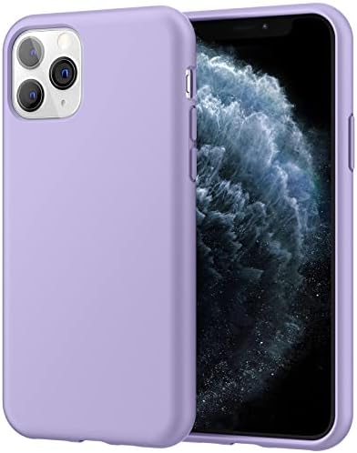 JETech Silicone Case for iPhone 11 Pro Max 6.5-Inch, Silky-Soft Touch Full-Body Protective Phone Case, Shockproof Cover with Microfiber Lining (Black)