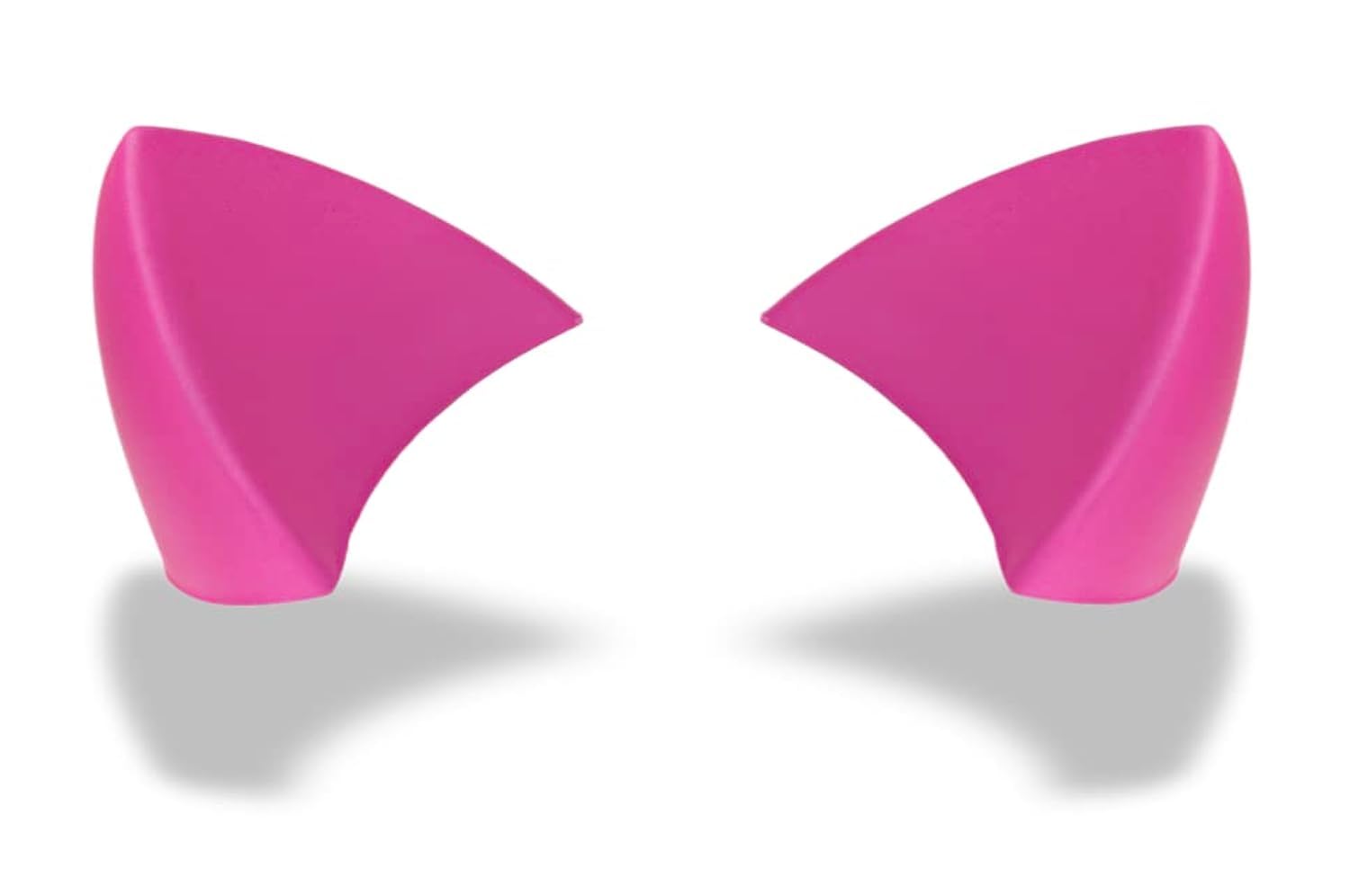 Helmet Flair Softeez Cat Ears for Helmet | Made in USA | Foam Kitty Ear Helmet Accessory for Bike Helmet, Ski Helmet & Airsoft Helmet | Peel & Stick | Pair (Helmet Not Included)