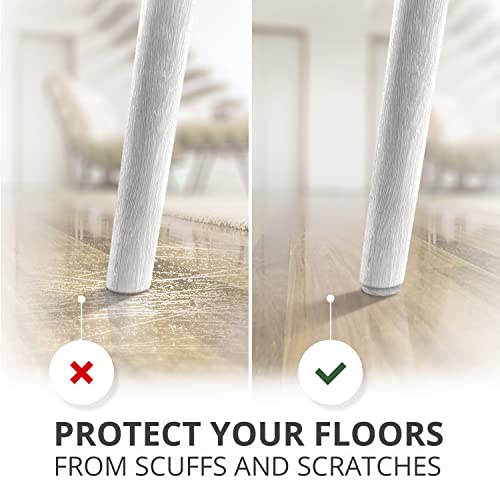 Image of Furniture Pads Floor Protectors X-Protector 133 pieces, White | Felt Pads for Chair Legs - Furniture Felt Pads for Furniture Legs - Huge Quantity Floor Protection Pads