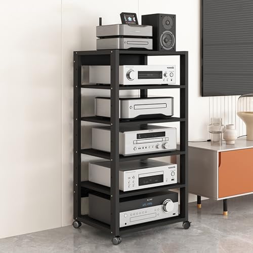 Étagère pour équipement électronique au design épuré pour un salon home cinéma chic