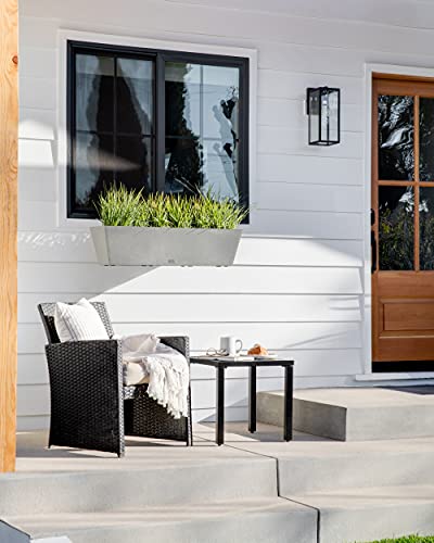 Image of Veradek Pure Series Railing Planter - Tapered Window Box with Bracket
