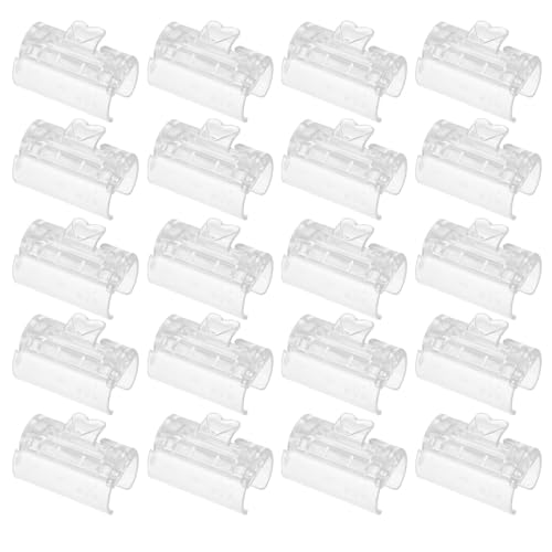 MOTHNUR Pinzas para Sábanas Transparentes Ajustables, Sujetadores de Sábanas de Colchón de 4,1 Cm, Clips para Fundas de Edredón, Pack de 30 Unidades para Fijar Ropa de Cama y