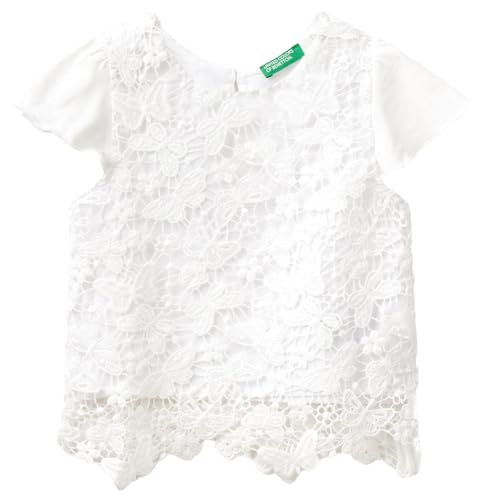 United Colors of Benetton Camisa 50wmgq022, Color Blanco, 3 años para Niñas