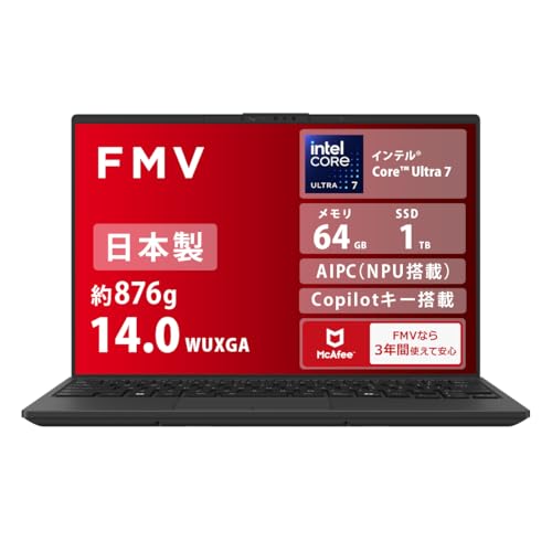 xm m[gp\R { FMV Note U WU2-K3 (CopilotL[/AIPC/ԋ쓮obe/FؑΉ/Win 11/14.0^/Core Ultra 7/64GB/SSD 1TB/OfficeȂ) AZ_WU2K3_Z9
