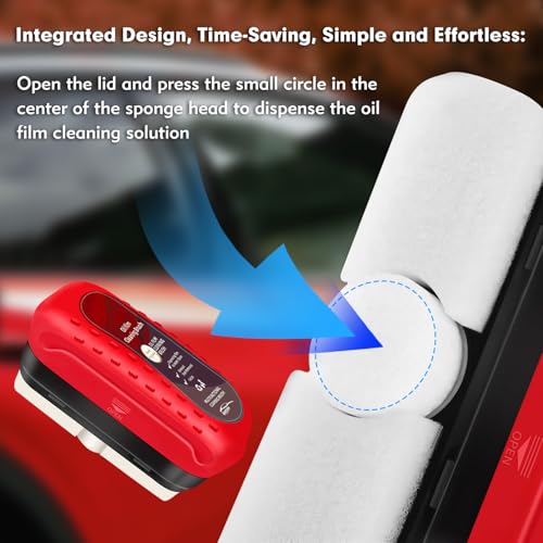 Nonendu BRUSH_001 Automotive Oil Film Cleaning Brush, Car Glass Oil Film Cleaner, Anti-Rain Fog Car Glass Cleaner thumb #2