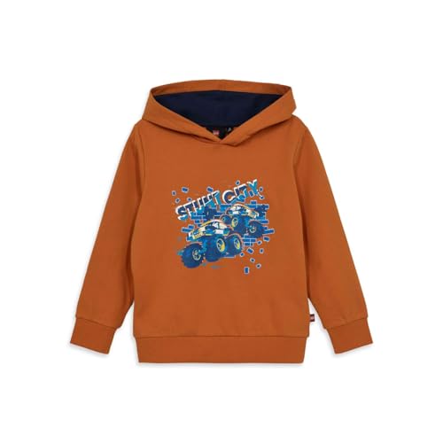 LWSCOUT 611-SWEATSHIRT Pullover Dark 128 bambino arancione