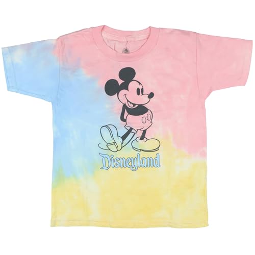 Disneyland Shirt Girls Mickey Mouse Tie Dye Toddlers Short Sleeve Tee